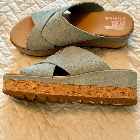 Sorel suede slides, size 9 - Picture 3 of 8